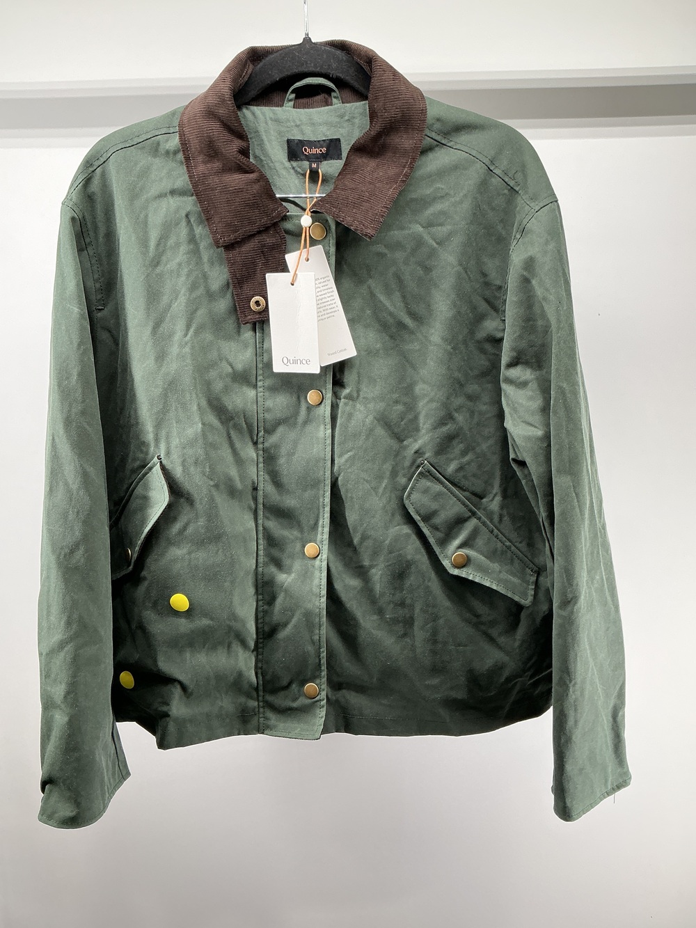Organic Waxed Cotton Cropped Barn Jacket